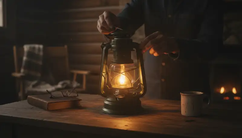 Lichtblick im Krisenfall: Petroleumlampe