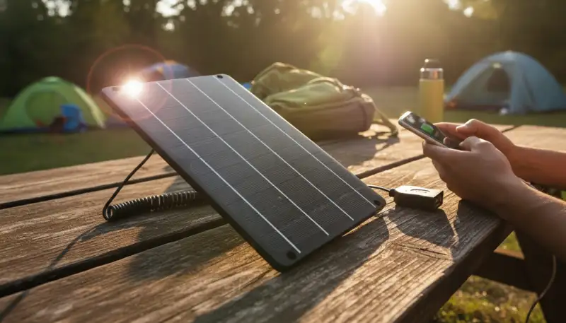 Mobile Energie: Solarpanel USB-Anschluss
