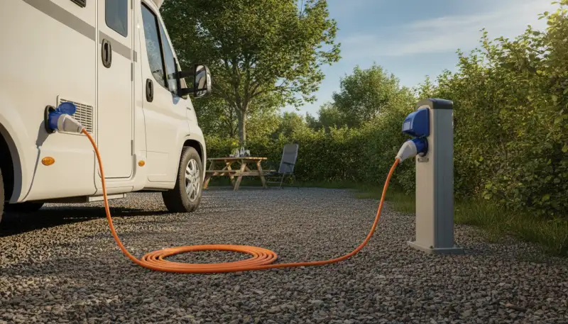 Sicherer Strom, wo Sie ihn brauchen: Das robuste CEE Verlängerungskabel 10m für Wohnmobil & Co.